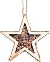 Estrelas de Pinhas Decorativa Marrom - Tamanho P - Cromus Natal - 1 unidade - Rizzo