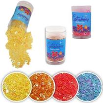 Estrelinhas Brilhantes Neon Make+ Escolar de 2g cada Estrelinhas Brilhantes Neon Make+ Escolar de 2g cada