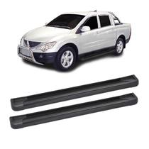 Estribo Actyon 2008 2009 2010 2011 2012 2013 Aluminio Preto