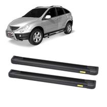 Estribo Actyon SUV 2008 2009 2010 2011 2012 Alumínio Preto Estribo Actyon SUV 2008 2009 2010 2011 2012 Alumínio Preto