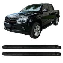 Estribo Amarok Cabine Dupla 2010 a 2024 Injetado Preto Estribo Amarok Cabine Dupla 2010 a 2024 Injetado Preto