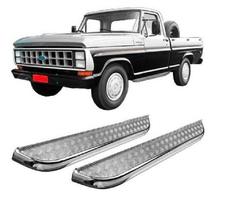Estribo Chapa F-1000 Até 1992 Cabine Simples Cromado