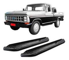 Estribo Chapa F-1000 Até 1992 Cabine Simples Preto