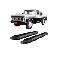 Estribo Chapa F-1000 Até 1992 Cabine Simples Preto