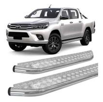 Estribo Chapa Hilux 2016 E 2017 Cabine Dupla Cromado