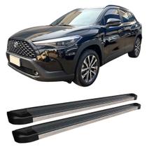 Estribo Corolla Cross 2021 a 2024 Preto Fosco