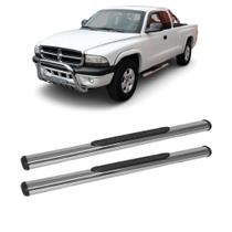 Estribo Dakota 1999 a 2001 Cabine Simples Cromo Oblongo