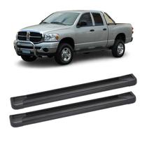 Estribo Dodge RAM 2006 2007 2008 Cabine Dupla Aluminio Preto