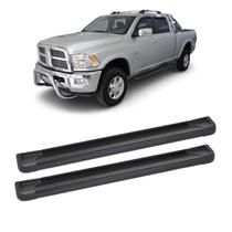 Estribo Dodge RAM 2012 A 2015 Cabine Dupla Preto Aluminio