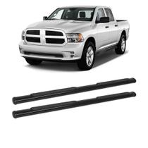 Estribo Dodge RAM 2016 em diante Cabine Dupla Preto Oblongo