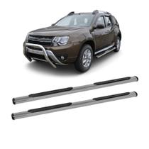 Estribo Duster 2012 em diante Prata Oblongo