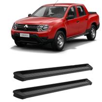 Estribo Duster Oroch 2016 2017 2018 2019 2020 Alumínio Preto