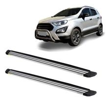 Estribo Ecosport 2013 A 2017 Plataforma Slim Alumínio Prata