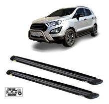 Estribo Ecosport 2018 2019 Plataforma Slim Alumínio Preto