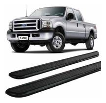 Estribo F-250 1992 A 2012 Chapa Cabine Dupla Preto F250