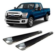 Estribo F-250 Cabine Simples Personalizado Prata