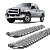Estribo F-250 Chapa Aço Cromado C D Cabine Dupla Estribo F-250 Chapa Aço Cromado C D Cabine Dupla