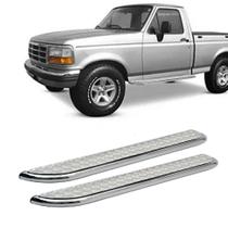 Estribo F1000 1993 A 1997 Cabine Simples Chapa Cromado