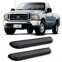 Estribo f250 1998 1999 2000 2001 a 2012 cab simples preto