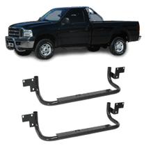 Estribo F250 1999 a 2012 Cabine Simples Preto Utilitário