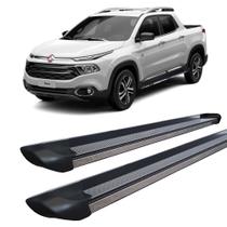 Estribo Fiat Toro Personalizado Alumínio Preto Estribo Fiat Toro Personalizado Alumínio Preto