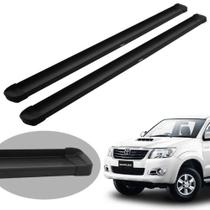 Estribo G3 Alumínio Preto - Hilux C/Dupla 2005 a 2015