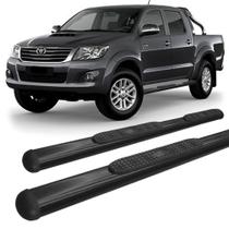 Estribo Hilux 2005 a 2015 Oval Oblongo Preto C D