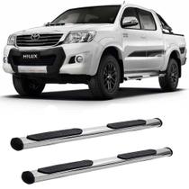 Estribo Hilux 2006 2007 2008 2009 2010 Cromado Oblongo CD Estribo Hilux 2006 2007 2008 2009 2010 Cromado Oblongo CD