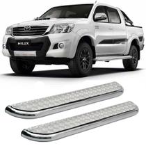 Estribo Hilux 2006 2007 2008 2009 2010 Cromado Plataforma CD Estribo Hilux 2006 2007 2008 2009 2010 Cromado Plataforma CD