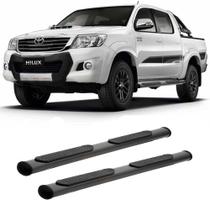 Estribo Hilux 2006 2007 2008 2009 A 2015 Cabine Dupla Preto