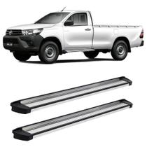 Estribo hilux 2006 2007 2008 a 2015 cabine simples alumínio