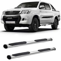 Estribo hilux 2006 a 2013 2014 2015 cabine dupla cromado