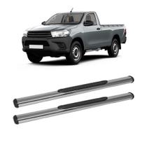 Estribo Hilux 2016 2017 a 2020 Cabine Simples Cromado