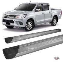 Estribo Hilux 2016 a 2020 Chapa de Aluminio Prata C D