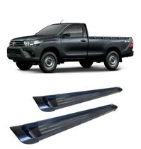 Estribo Hilux 2016 a 2020 Chapa de Aluminio Preto Estribo Hilux 2016 a 2020 Chapa de Aluminio Preto