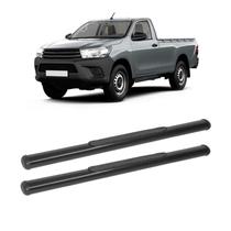 Estribo Hilux 2019 2020 2021 Cabine Simples Preto Oblongo