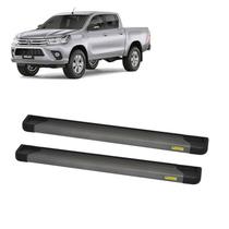 Estribo Hilux 2020 2021 2022 Grafite Cabine Dupla Alumínio