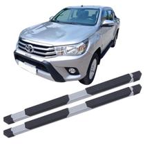 Estribo Hilux 2024 Tubular Extreme Cinza
