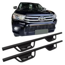 Estribo Hilux CD 2016 2017 2018 2019 2020 2021 2022 Preto
