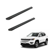 Estribo Jeep Compass 2016 2017 Aluminio Preto