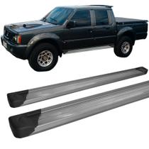 Estribo L-200 Gl/gls Plataforma De Alumínio Prata C/dupla