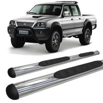 Estribo L-200 Sport Outdoor Oblongo Oval Cromado