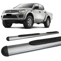 Estribo L-200 Triton 2008 a 2016 Oblongo Oval Grafite