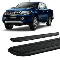 Estribo L-200 Triton 2017 a 2020 Chapa Preta Cabine Dupla