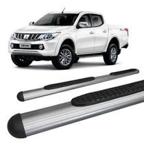 Estribo L-200 Triton 2017 em Diante Oblongo Oval Grafite