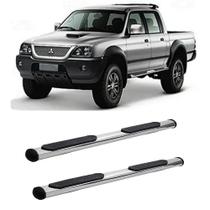 Estribo L200 GLS 2002 2003 2004 2005 2006 Cromo Oblongo CD