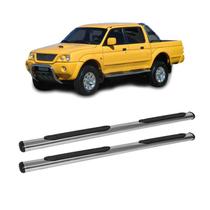 Estribo L200 Sport 2008 2009 2010 2011 2012 Cromado Oblongo Estribo L200 Sport 2008 2009 2010 2011 2012 Cromado Oblongo