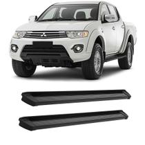 Estribo L200 Triton 2008 A 13 2014 2015 2016 Alumínio Preto