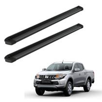 Estribo L200 Triton 2014 2015 2016 Gl/Glx Cd Alumínio Preto Estribo L200 Triton 2014 2015 2016 Gl/Glx Cd Alumínio Preto