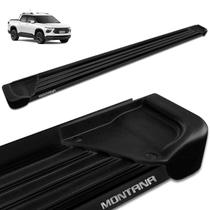 Estribo Lateral Chevrolet Montana 2023 2024 Alumínio Preto A1